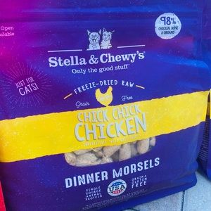 STELLA’s & CHEWEY FREEZE DRIED DINNER MORSELS.
